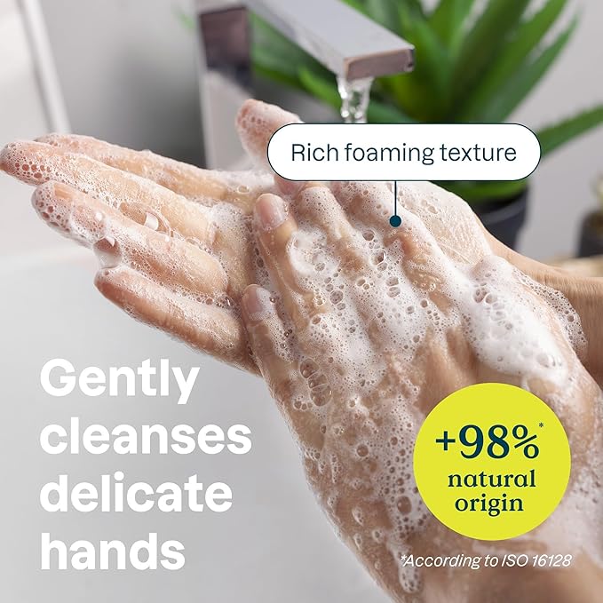 ATTITUDE Hand Soap for Sensitive Skin with Oat, EWG Verified, Dermatologically Tested, Vegan, Sweet Jasmine Scent, 16 Fl Oz