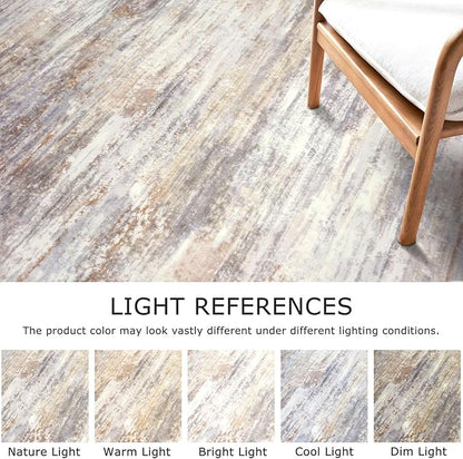 KOZYFLY Modern Abstract Washable Rug Runner 2.6x12 Hallway Rug Runner Non-Slip Soft Kitchen Runner Rugs, Multi Grey Striped Carpet for Entryway Bathroom Laundry Room Foyer