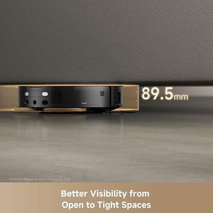 Mova Mobius 60 Robot Vacuum and Mop, 30000Pa Suction, Auto-Interchangeable Mop Pads, Liftable Navigation with 3.15inches Obstacle Overcoming, DuoSolution System Designed for Pets