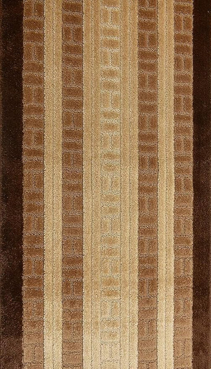 ORFA HOME Custom Cut Hallway Runner Rug, Slip Resistant, 31 Inch Wide X Your Choice of Length, Path Brown, 31 Inch X 10 feet