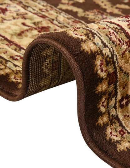 Rugs.com Aditi Collection Rug – 4x6 Oval Brown Medium-Pile Rug Perfect for Living Rooms, Large Dining Rooms, Open Floorplans