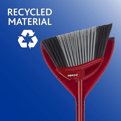 O-Cedar PowerCorner Angle Broom with Dustpan