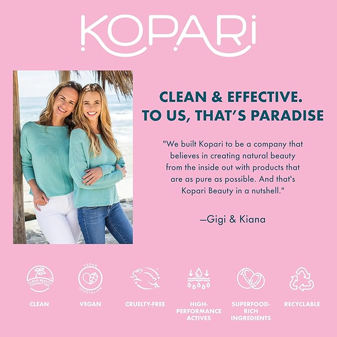 Kopari Aluminum Free Coconut Deodorant, Non Toxic & Clean Plant-Based, No Aluminum, Parabens or Baking Soda, Long Lasting Protection, Original 2 oz