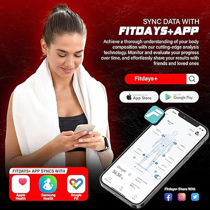 Smart Digital Body Bathroom Scale – 29 Health Body Metrics – for Advanced Fitness Enthusiasts – Durable Tempered Glass – 8 Electrodes Sensors – Smartphone App Support Bluetooth Connection