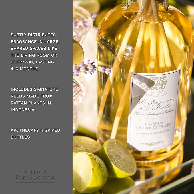 Antica Farmacista Home Ambiance Diffuser, Lavender & Lime Blossom, 16.9 Fl Oz