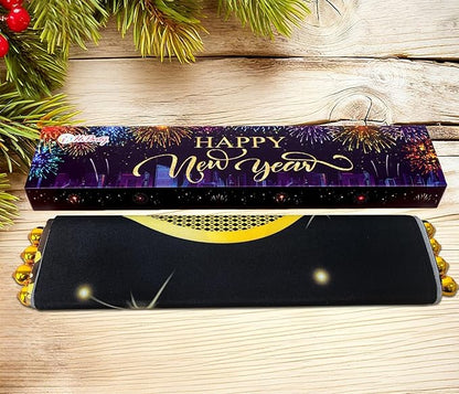 Upgraded, Ideal New Years Eve Party Supplies 2026, 300D Premium New Year Banner 2026, Large 71x12in (with 2pcs Golden hanging rod) Classic Design, HQ Fabric, HD Printing, Perfect for NYE Decorations