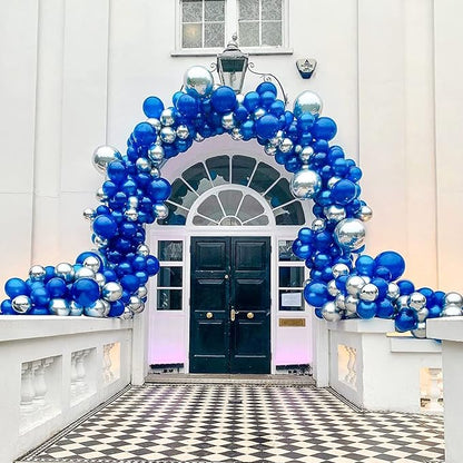 PartyWoo Royal Blue Balloons 50 pcs 12 Inch Matte Dark Blue Latex Helium Balloons for Graduation Independence Day Memorial Day Baseball Baby Shower Gender Reveal Birthday Party Decorations Blue-Y59