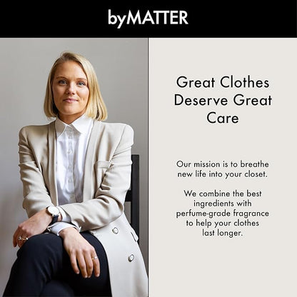 byMATTER Another Day Clothes Refresher Spray – Fabric Freshener, Luxury Perfume, Dry Wash Mist For All Clothing Types, Plant Based, Odour Eliminating, Linen Spray for Clothes (100ml / 3.4 Fl Oz)