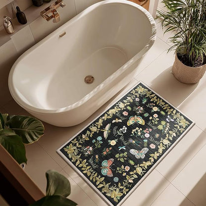 Washable Small Area Rugs for Entryway: 2x3 Throw Rug Door Mat Indoor Entrance Stain Resistant Non-Slip Low Pile Soft Carpets for Kitchen Front Door Indoor Entrance Entry Bedroom Bedside Farmhouse
