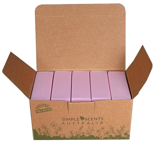 Goats Milk & Melon Scented Natural Soap Bars (5 Bars), 3.5oz Moisturizing French Triple Milled Soap Bars Enriched with Shea Butter - Pure Plant Oil Bath & Body