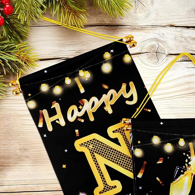 Upgraded, Ideal New Years Eve Party Supplies 2026, 300D Premium New Year Banner 2026, Large 71x12in (with 2pcs Golden hanging rod) Classic Design, HQ Fabric, HD Printing, Perfect for NYE Decorations