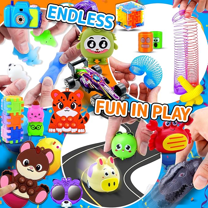 2000 PCS Party Favors for Kids,Bulk Fidget Toys,Goodie Bags Stuffers, Treasure Box Toy for Classroom Prizes, Birthday Gifts, Stocking Pinata Filler Stuffers