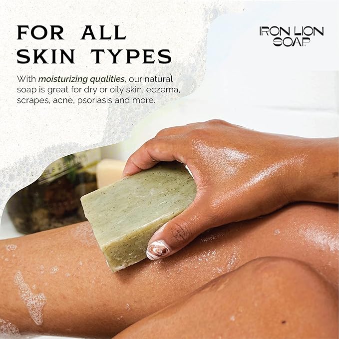 ILS Soap co. Original 6 Formulas - All Natural Bar Soap for men and women - Plant Based, Cold Process and Handmade in the USA for All Skin Types and conditions for face and body (6 Pack)