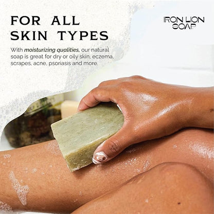 ILS Soap co. Original 6 Formulas - All Natural Bar Soap for men and women - Plant Based, Cold Process and Handmade in the USA for All Skin Types and conditions for face and body (6 Pack)