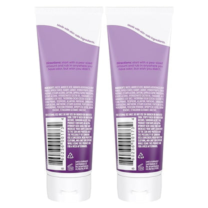 Lume Whole Body Deodorant - Invisible Cream Tube - 72 Hour Odor Control - Aluminum Free, Baking Soda Free, Skin Safe - 3.0 ounce (Pack of 2) (Lavender Sage)