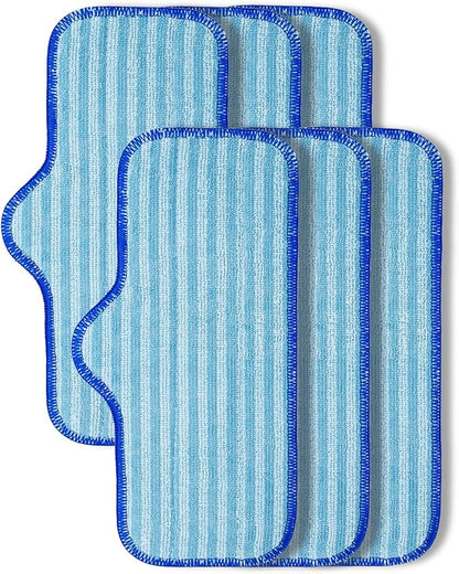 Microfiber Pads Compatible with Dupray Neat Steam Cleaner, Reusable Steam Mop Replacement Pads Fit for Dupray Steam Cleaner Accessories, Steamer cloth cover Durable & Washable - 6 Pack