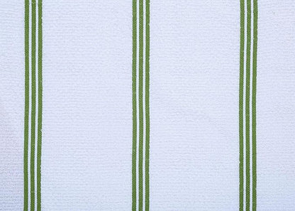 AMOUR INFINI Kitchen Towels Pack of 4 - Absorbent, Quick Drying Premium Cotton Tea Towel - Kitchen Linens 16x28 Inch Dish Towels with Hanging Loop (Green)