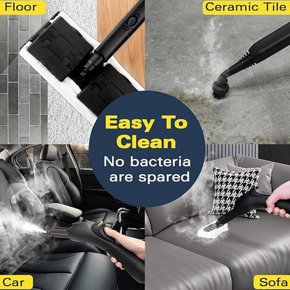 Steam Cleaner for home, 248°F Powerful Multipurpose Steam Mop for Home Use, 38Oz Capacity, Heavy Duty Steamer for Carpets, Handheld Steamers, Floors, Cars, Tiles, Crack Cleaning（Yellow）
