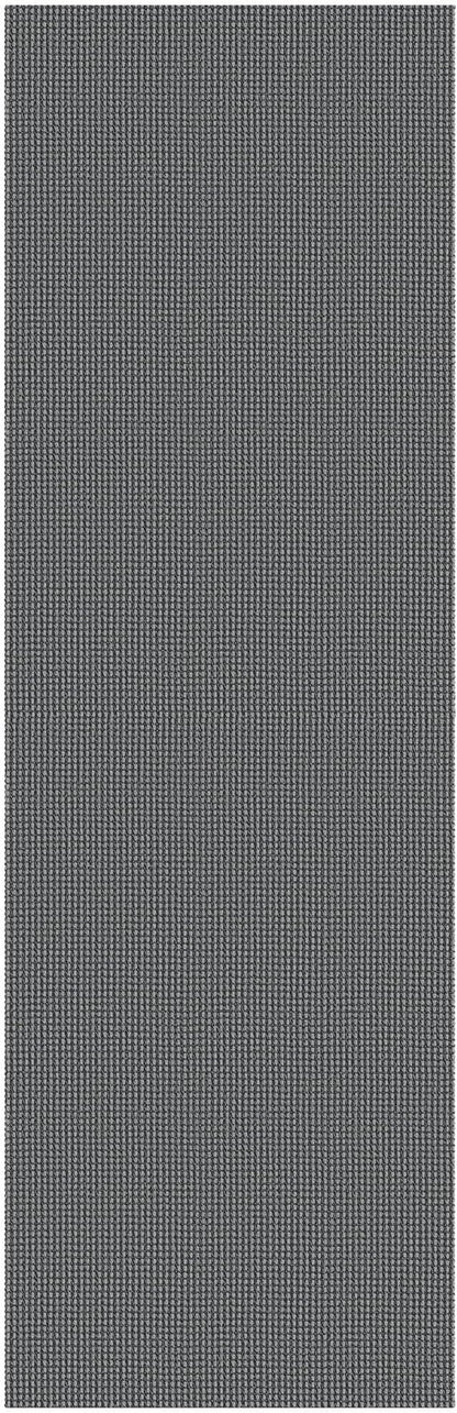 Braided Runner Rug 2x6 Ft Washable Runners for Hallways Non Slip Rubber Backed Kitchen Runners Cotton Entryway Runner Indoor, Woven Floor Carpet for Hall Kitchen Bedroom, Dark Grey/Grey