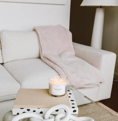 Calyan Wax Co. Oakmoss & Amber 3 Wick Scented Candle - 43 Hour Burn - Luxury 3 Wick Soy Candles - Non Toxic Soy Wax Candles - Long Lasting Large Glass Jar Candle for Home - 14.9oz