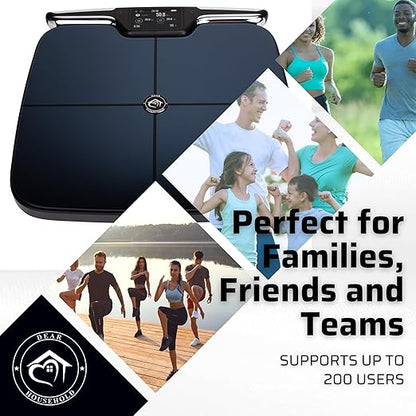 Premium Smart Digital Body Weight Scale FSA or HSA elegible - 8 Electrodes – 56+Metrics -Rechargeable- WiFi & Bluetooth - Full Body Analysis -Track Body Fat, Muscle Mass, Fat Percentage, Sleek Design