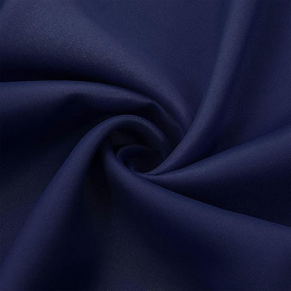 DWCN Navy Blue Blackout Curtains Blocking Light Room Darkening Thermal Insulated Grommet Window Curtain for Bedroom Living Room Privacy Solid Drapes 38 x 54 Inches Length, Set of 2 Thick Panels