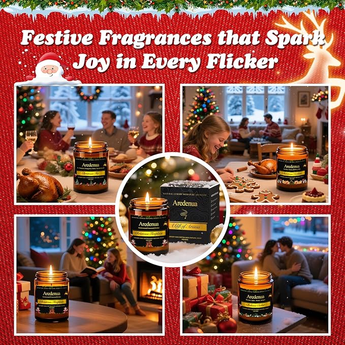 Balsam Cedar Candle | Natural Cedar Scented Candles - Long Lasting Forest Tree Pine Scent - 7 oz Soy Candles for Home Scented Candle Gifts - Clean Natural Fragrance for Fresh & Relaxation