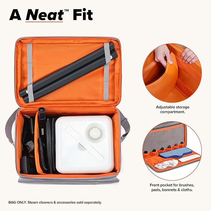 Dupray The Awesome Bag Neat™ & Neat Plus™ Steam Cleaners – Durable, Adjustable, and Spacious Carrying Case for Secure Storage & Easy Transport of Accessories
