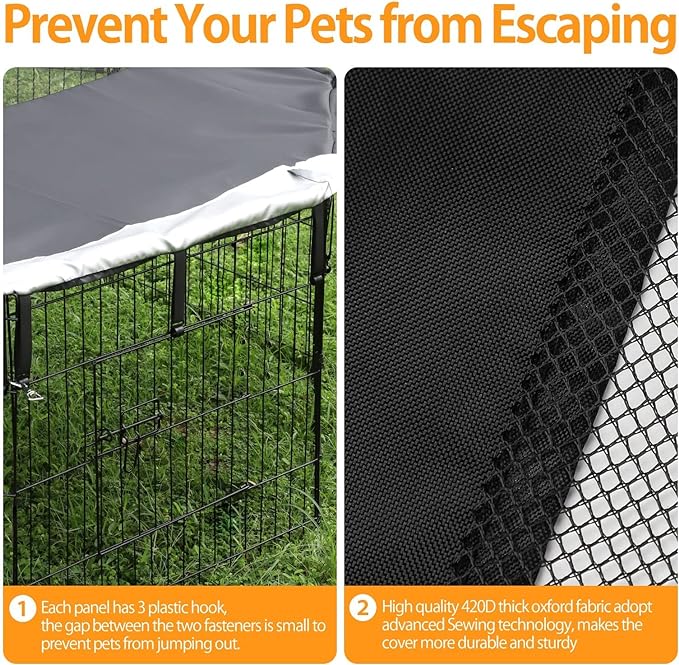 PJYuCien Bottom Pad - Fits 8 Panels 24 Inch Width Plastic/Metal Pet Pen Octagonal Dog Playpen(Note: Only Pen Bottom Pad, No Playpen!!!)