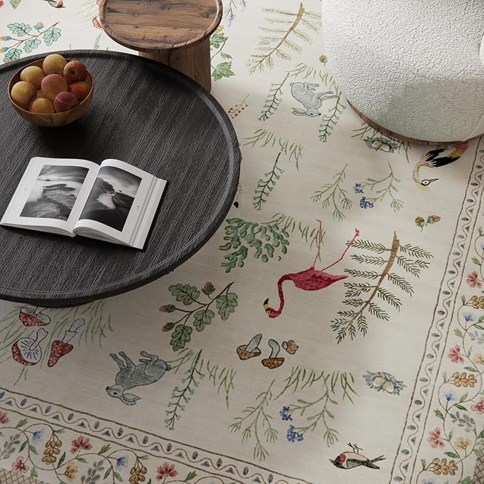 Machine Washable Kitchen Runner Rugs: 2'6"x8' Hallway Runner Non Slip Low Pile Soft Stain Resistant Carpet Runners for Hallways Indoor Entryway Kitchen Laundry Room Bedroom Farmhouse