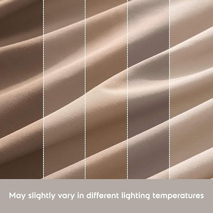 Nestl King Sheet Set - Luxury 1800 Ultra-Soft Microfiber King Bed Sheets - Double Brushed - Deep Pockets - Easy Fit - 4 Piece Set - Bedding Sheets & Pillowcases (King, Taupe)