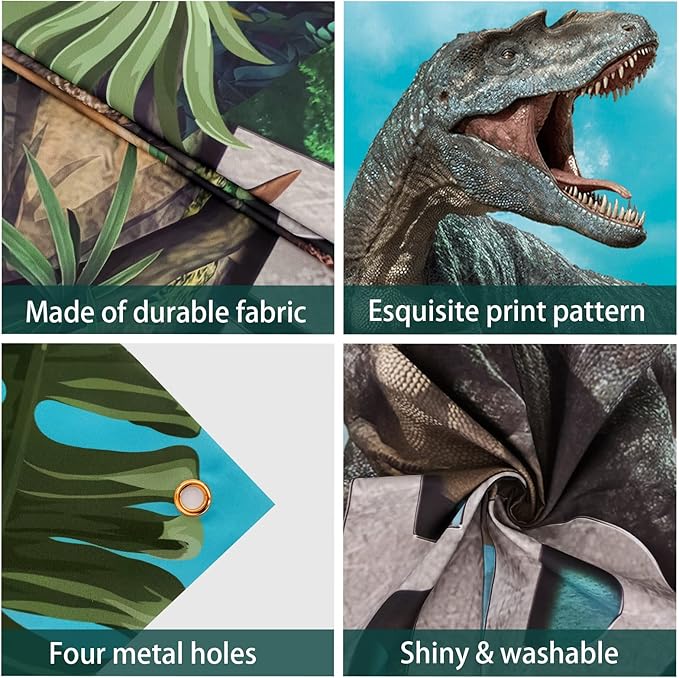Dinosaur Backdrop,7x5FT Dinosaurs Background Dinosaur Birthday Backdrop Party Decor Dinosaur World Banner Dinosaur Theme Birthday Party Backdrop Supplies for Kids Green#1