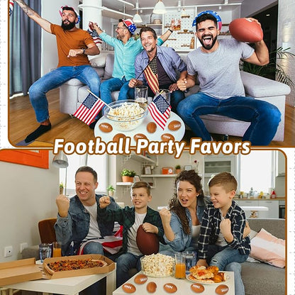 WELLVO 36 Pack Mini Foam Football 2.17" Mini Football Party Favor Stress Ball Bulk Small Foam Sports Ball for Birthday Gift Goodie Bags Stuffers