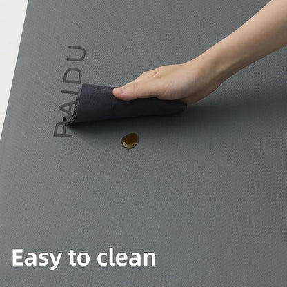 Yoga Mat Non Slip Anti-tear,extra thick-2/5 inch（10MM）High Resiliency Professional POE Yoga Mats for Women Men Kids,72"x24"inch,Workout, Yoga, Pilates and Floor Exercise, with Carrier Strap