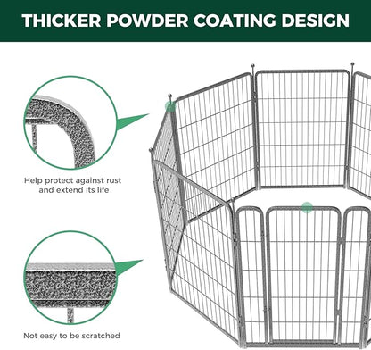 FXW Aster Dog Playpen Designed for Yard, 40inch 8 Panels