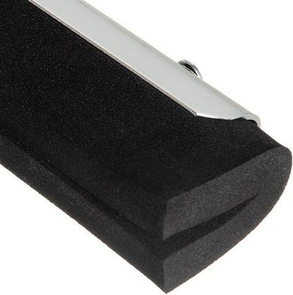 SPARTA Flo-Pac Double Foam Floor Rubber Squeegee Window Squeegee with Heavy Duty Steel Frame for Floor, Bathroom, Kitchen, Concrete, Tile, Garage, Commercial Use, 22 Inches, Black (Pack of 3)