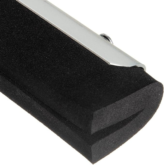 SPARTA Flo-Pac Double Foam Floor Rubber Squeegee Window Squeegee with Heavy Duty Steel Frame for Floor, Bathroom, Kitchen, Concrete, Tile, Garage, Commercial Use, 22 Inches, Black (Pack of 3)