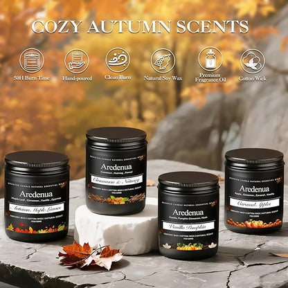 Vanilla Cream Odor Eliminating Candles – Home Air Freshener Soy Candles for Removing Pet, Kitchen & Bathroom Odors, Fresh Air Vanilla Scented Candle, Long-Lasting Candle Gift for Smell Removal