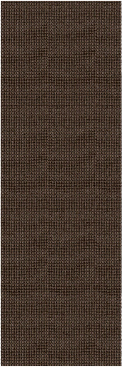 Braided Runner Rug 2x7 Ft Washable Runners for Hallways Non Slip Rubber Backed Kitchen Runners Cotton Entryway Runner Indoor, Woven Floor Carpet for Hall Kitchen Bedroom, Brown