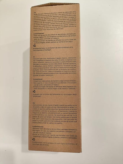 M&SENSE 10.14 oz Large Reed Diffuser Set | Red Camelia Scent Home Oil Diffuser with Sticks |Hotel Collection Non-Toxic Essential Oil |for Bedroom Bathroom Living Room