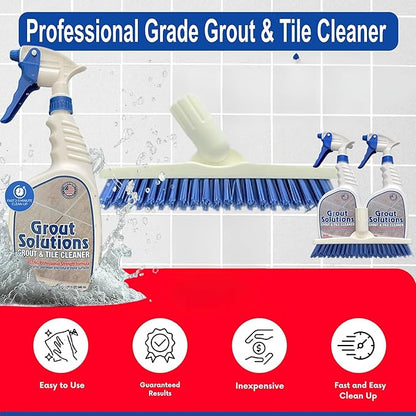 Professional-Grade Grout Cleaner for Tile, Ceramic, Porcelain & Marble – Acid-Free Formula for Safe, Deep Cleaning and Stain Removal