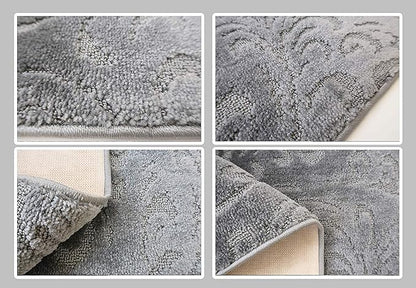 20 FT Grey Extra Long Hallway Runner Rug, Non Slip Washable Indoor Carpet 2'2" x 20' for Bathroom, Entryway, or Living Room! Farmhouse Floor Mat, Custom Lenght
