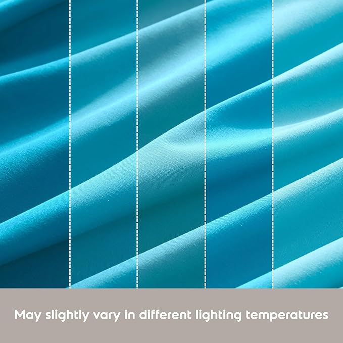 Nestl Twin XL Sheet Set - College Dorm Size - Luxury 1800 Ultra-Soft Microfiber Twin Extra Long Bed Sheets - Deep Pockets - Easy Fit - Extra Soft - 3 Piece Set (Twin XL, Bright Blue)