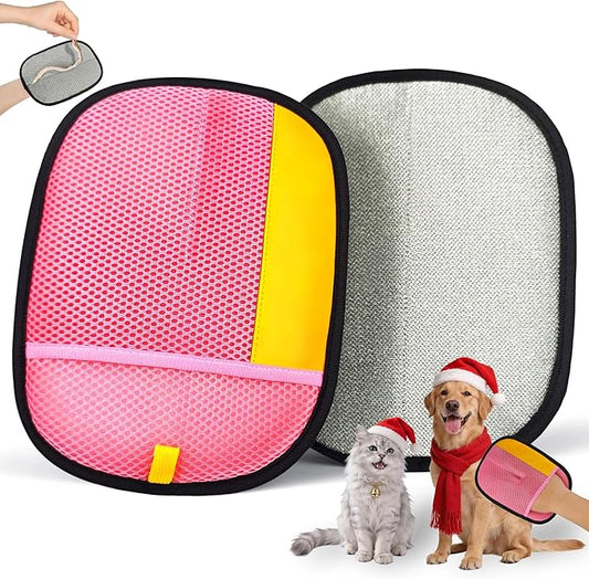 Thickened Ectrostatic Pet Hair Removal Glove, Magic Brush Pet Hair Remover Tool for Cat & Dog, Upgraded Reusable Pet Hair Gloves for Couch, Clothing, Carpet & Car Seat, Cat Grooming Gloves