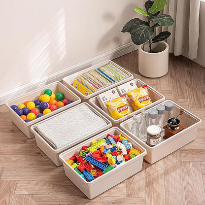 15 Quart LightGray Storage Bins with lids,Office stackable Plastic Boxes Set of 4,Garage organization Storage Box with handle for Organizing Snacks, Crafts, Legos, Tools,books (LightGray, 4L)