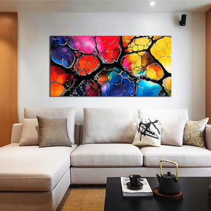 Abstract Canvas Wall Art for Living Room Bedroom Home Office Modern Colorful Abstract Picture Large Canvas Prints Size 24x48