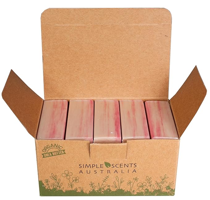 White Orchid & Lily Scented Natural Soap Bars (5 Bars), 3.5oz Moisturizing French Triple Milled Soap Bars Enriched with Shea Butter - Pure Plant Oil Bath & Body