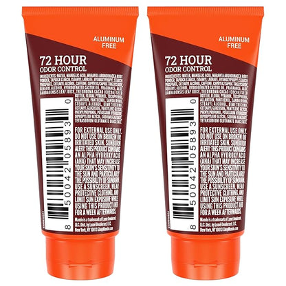 Mando Whole Body Deodorant - Mini Travel Size Invisible Cream Tube - 72 Hour Odor Control - Aluminum and Baking Soda Free, Skin Safe - .5 oz (Pack of 2) (Bourbon Leather)