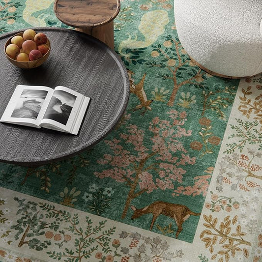 Runner Rug Washable Kitchen Runner: 2'6"x8' Hallway Runner Stain Resistant Non Slip Low Pile Soft Carpet Runners Rug for Entryway Bedroom Hallway Beside Bathroom Laundry Room