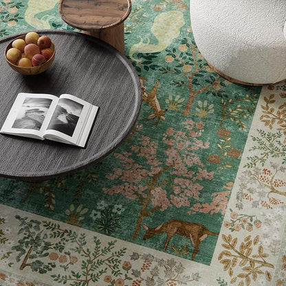 Runner Rug Washable Kitchen Runner: 2'x 6' Hallway Runner Rugs Stain Resistant Non Slip Low Pile Soft Carpet Runners for Hallways Bedroom Entryway Indoor Beside Bathroom Living Room Farmhouse